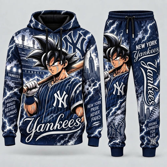 Limited Edition Son Goku x MLB Hoodie & Sweatpants Fan Set