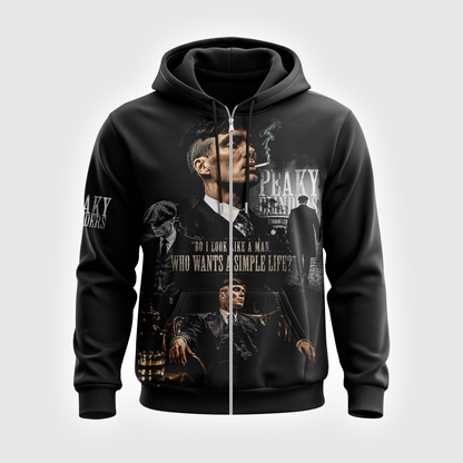 Peaky Blinders Inspired Apparel Collection — Black Gangster Graphic Hoodie, Zip Hoodie, Sweatshirt & T-Shirt