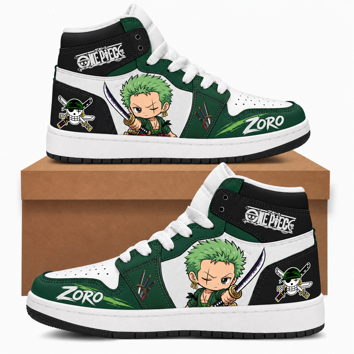 Limited Edition One Piece Squad Fan Shoes — Anime High Top Sneaker Gift