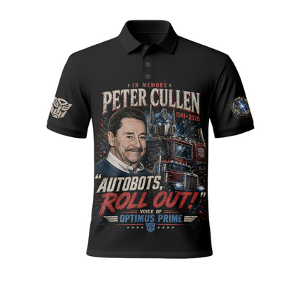 Peter Cullen Tribute Shirt — Vintage Robot Hero Voice Icon Gift