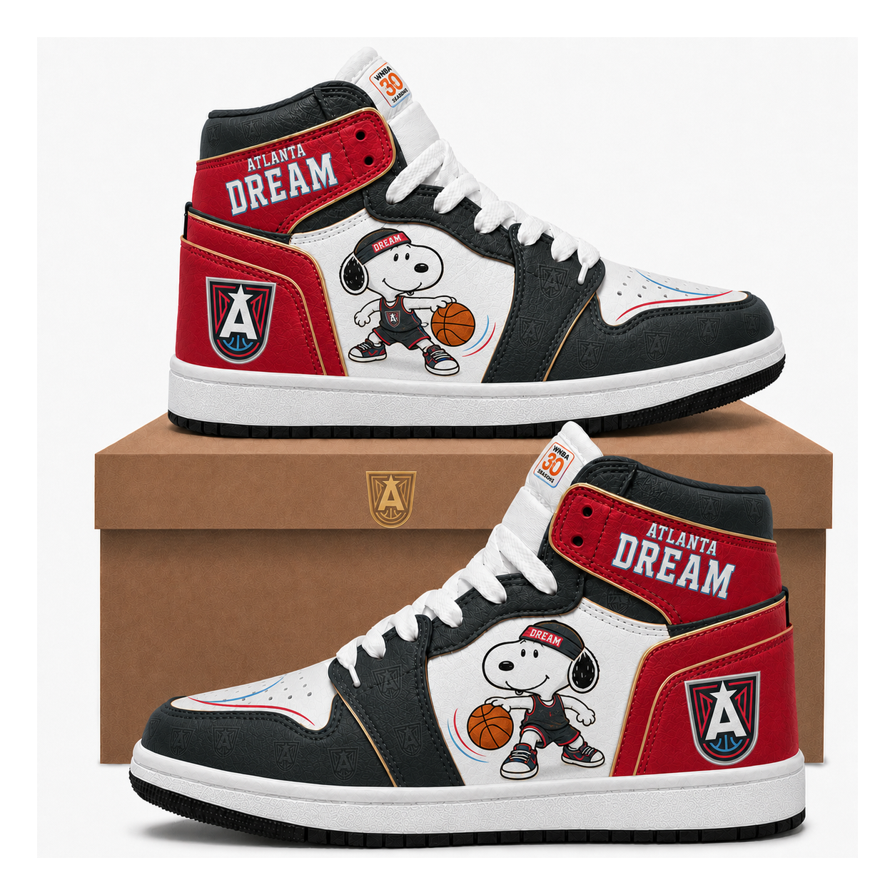 Atlanta Dream Women’s Basketball Fan High Top Sneakers