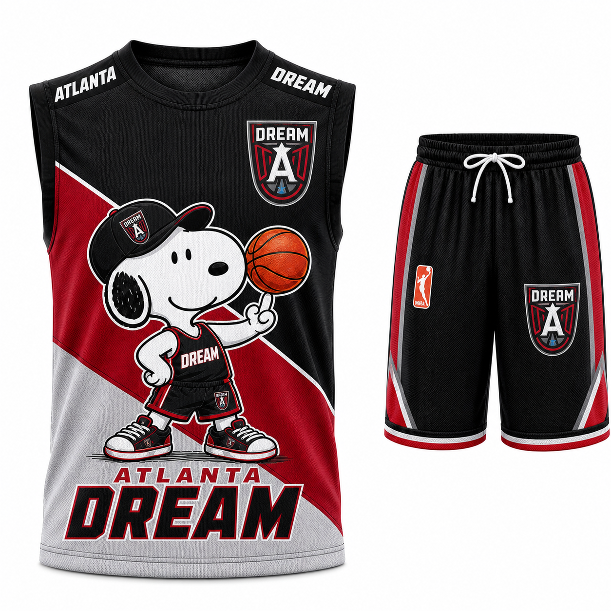 Sport Fan Set — Tanktop + Shorts | All 30 Teams Available-COMBO GIFTS FOR FAN basketball woman