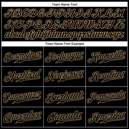 Custom Black Black-Old Gold Sports Pants