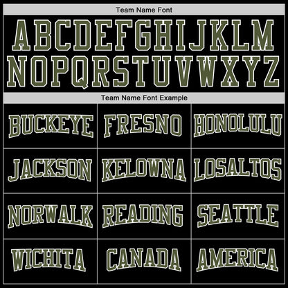 Custom Stitched Black Olive-White Sports Pullover Sweatshirt Hoodie
