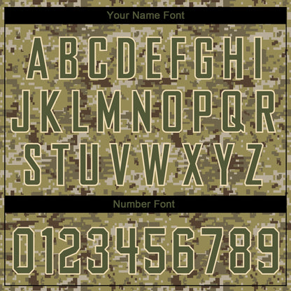 Custom Stitched Camo Olive-Cream Sports Pullover Sweatshirt Salute To Service Hoodie