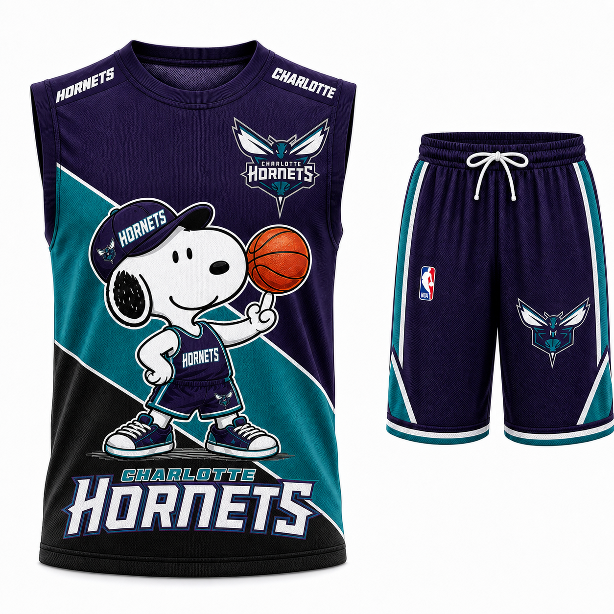 Sport Fan Set — Tanktop + Shorts | All 30 Teams Available-COMBO GIFTS FOR FAN basketball