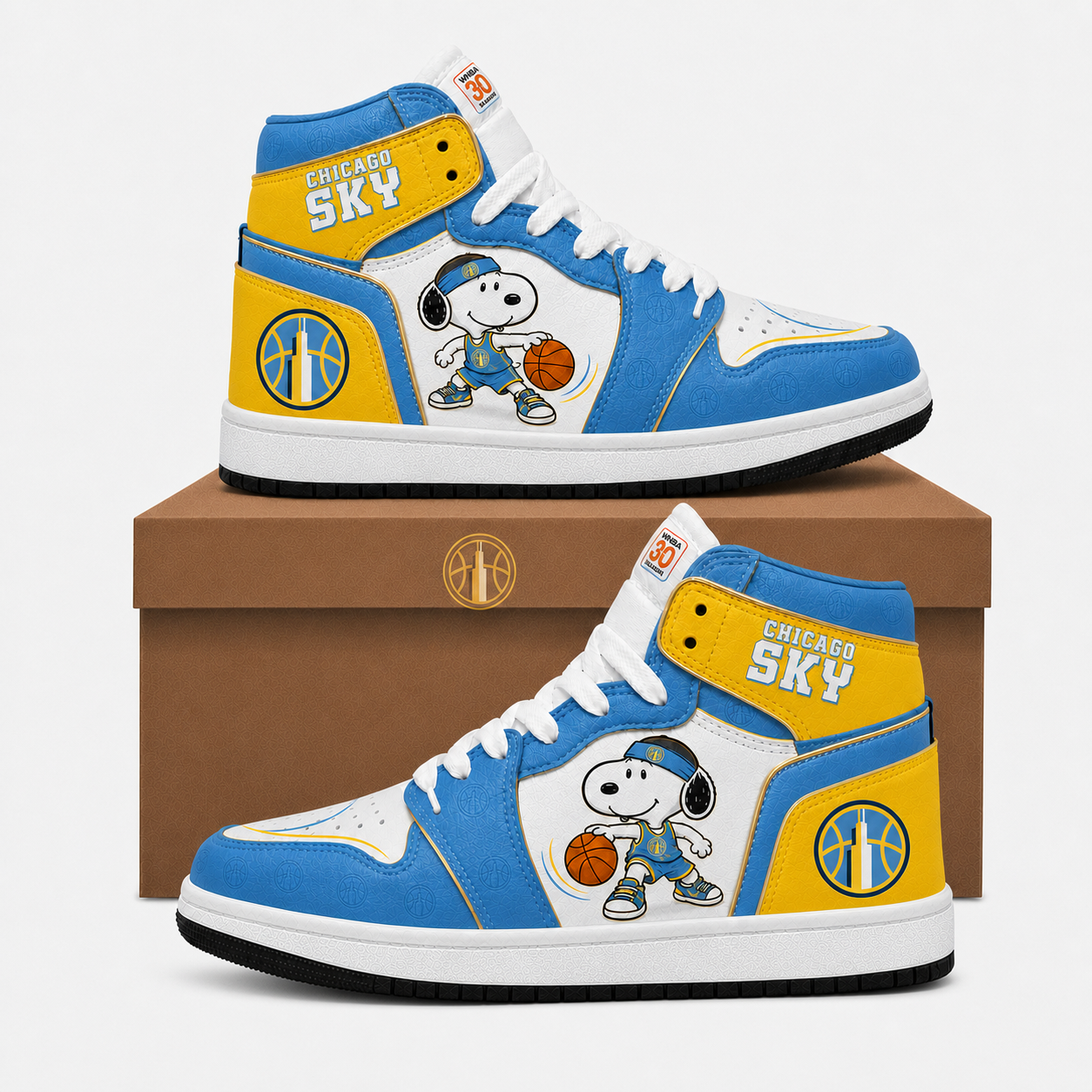 Chicago Sky Women’s Basketball Fan High Top Sneakers