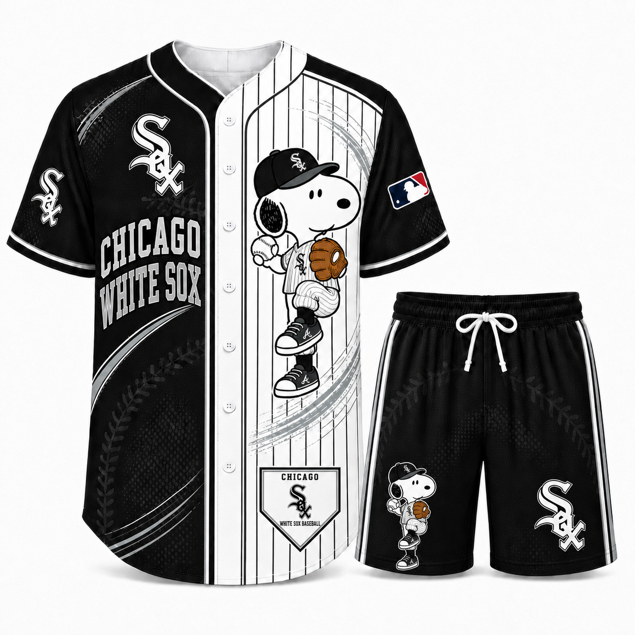 Sport Fan Set — Baseball jersye+ Shorts | All 30 Teams Available-COMBO GIFTS FOR FAN