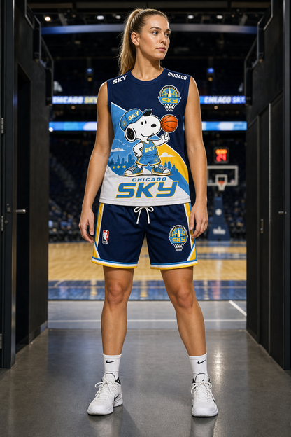 Sport Fan Set — Tanktop + Shorts | All 30 Teams Available-COMBO GIFTS FOR FAN basketball woman