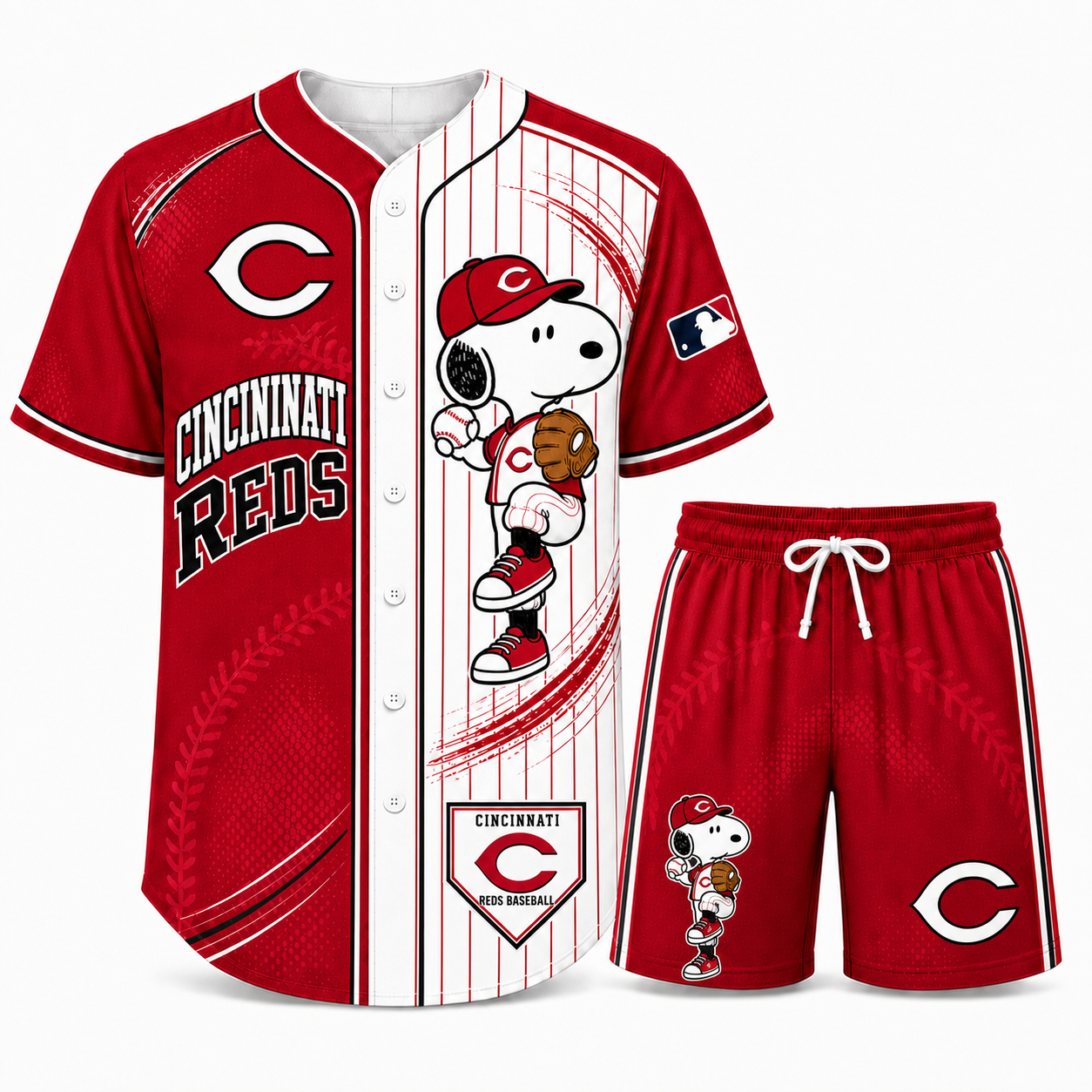Sport Fan Set — Baseball jersye+ Shorts | All 30 Teams Available-COMBO GIFTS FOR FAN