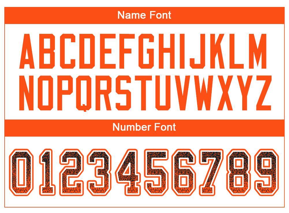 Custom Black Orange-White Drift Fashion Football Jersey
