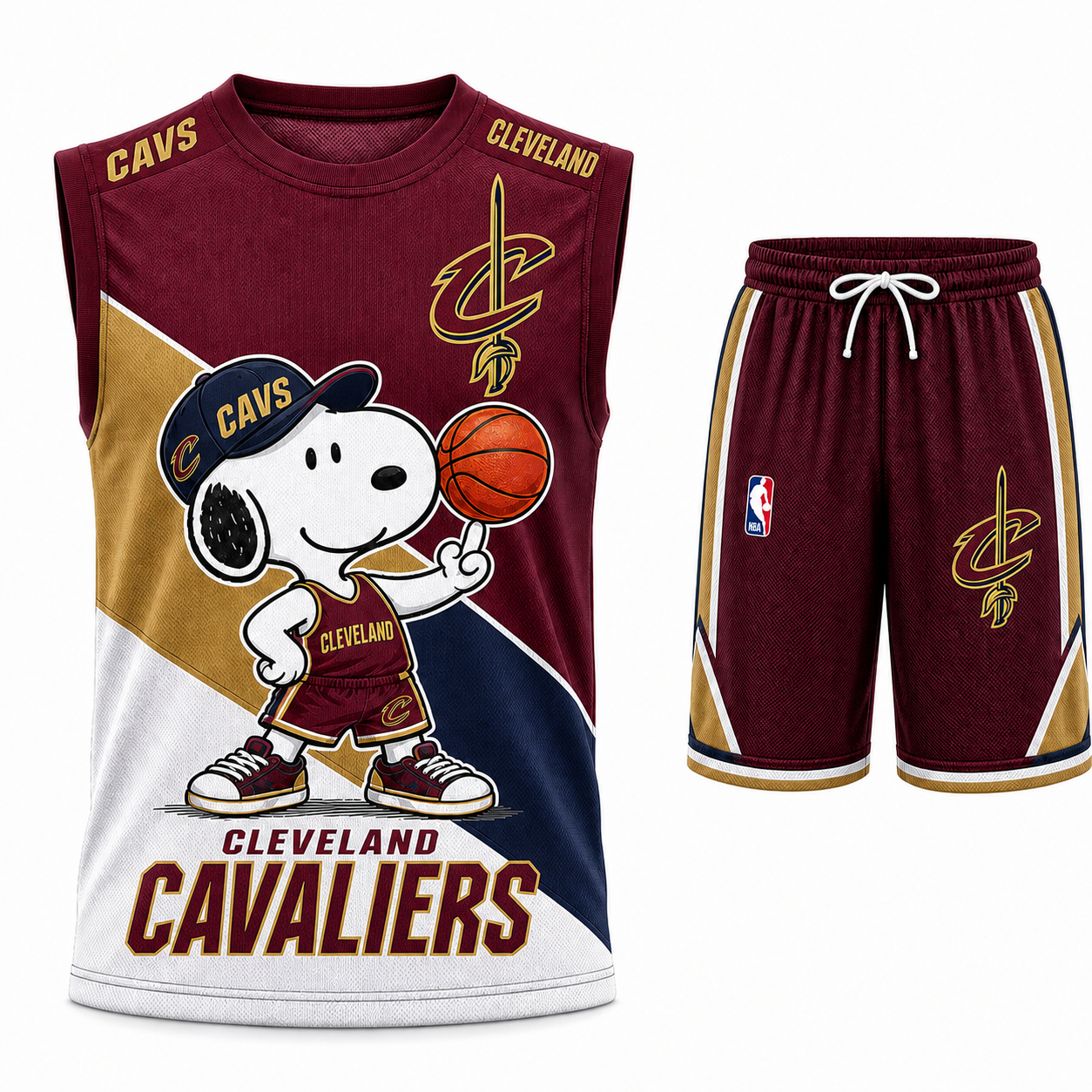 Sport Fan Set — Tanktop + Shorts | All 30 Teams Available-COMBO GIFTS FOR FAN basketball
