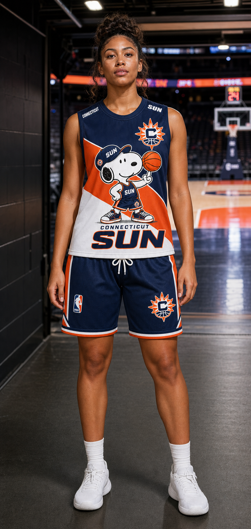Sport Fan Set — Tanktop + Shorts | All 30 Teams Available-COMBO GIFTS FOR FAN basketball woman