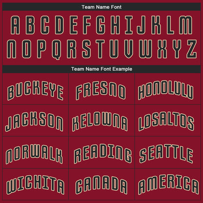 Custom Crimson Black-City Cream Performance T-Shirt
