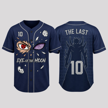Custom Moon Eye Ninja Baseball Jersey, Personalized Name Number Dark Anime Inspired Shirt