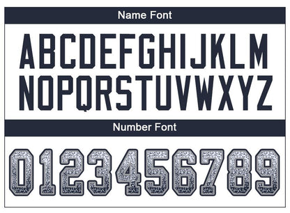 Custom White Navy-Gray Drift Fashion Football Jersey