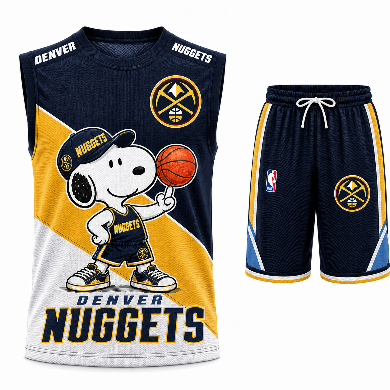 Sport Fan Set — Tanktop + Shorts | All 30 Teams Available-COMBO GIFTS FOR FAN basketball