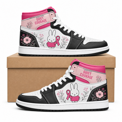 Miffy - Quiet Courage - Breast Cancer Awareness High Top Sneakers