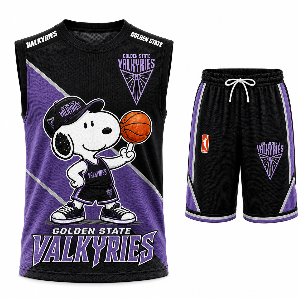 Sport Fan Set — Tanktop + Shorts | All 30 Teams Available-COMBO GIFTS FOR FAN basketball woman