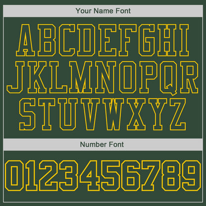 Custom Stitched Green Green-Gold Sports Pullover Sweatshirt Hoodie