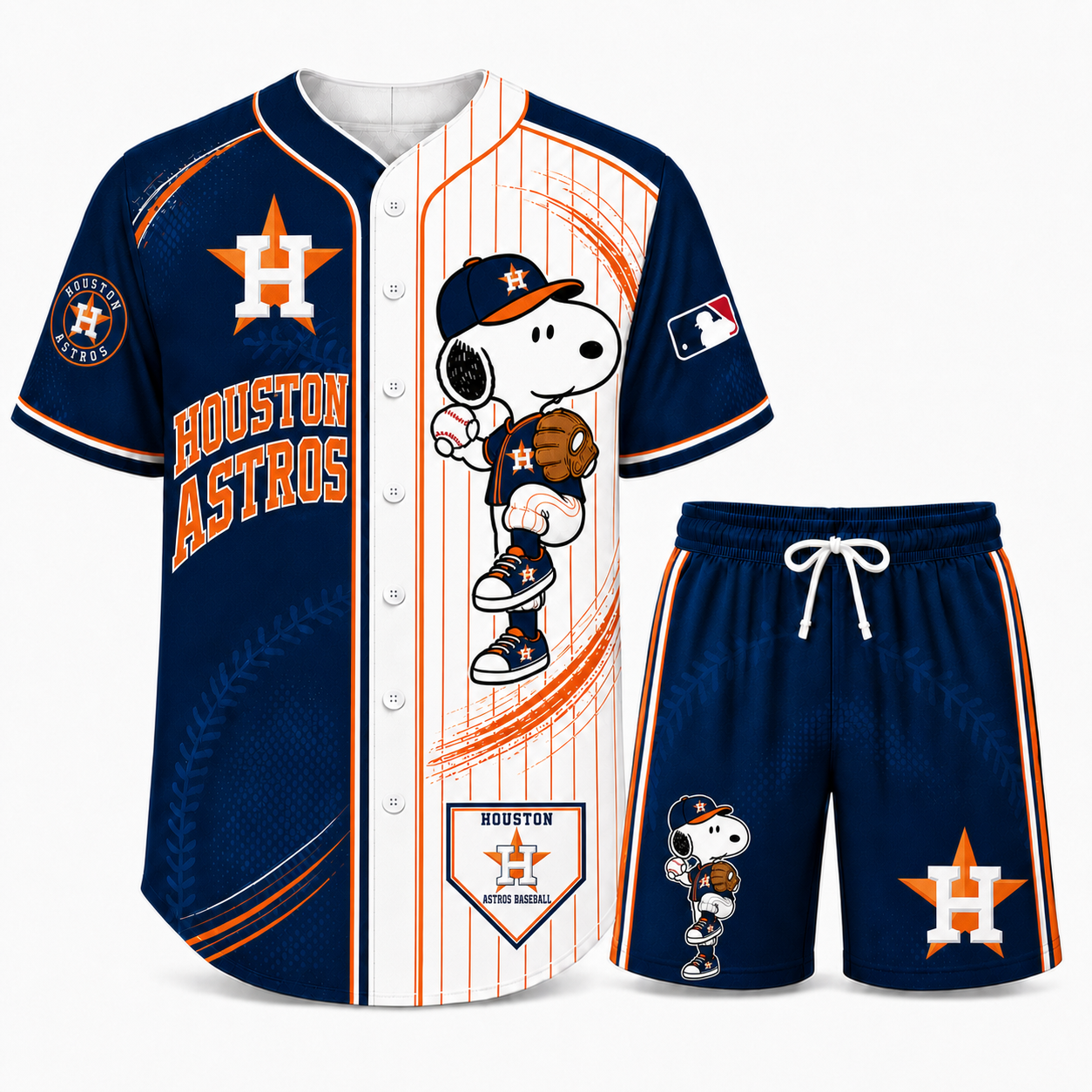 Sport Fan Set — Baseball jersye+ Shorts | All 30 Teams Available-COMBO GIFTS FOR FAN