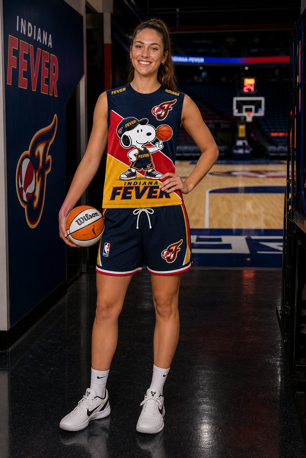 Sport Fan Set — Tanktop + Shorts | All 30 Teams Available-COMBO GIFTS FOR FAN basketball woman