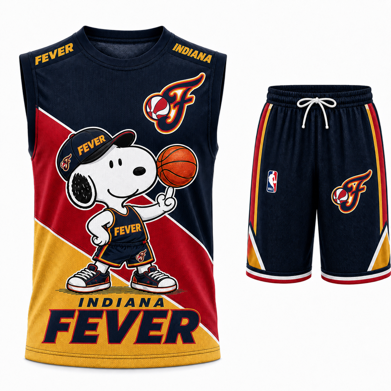 Sport Fan Set — Tanktop + Shorts | All 30 Teams Available-COMBO GIFTS FOR FAN basketball woman