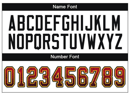 Custom Scarlet Black-Gold Drift Fashion Football Jersey