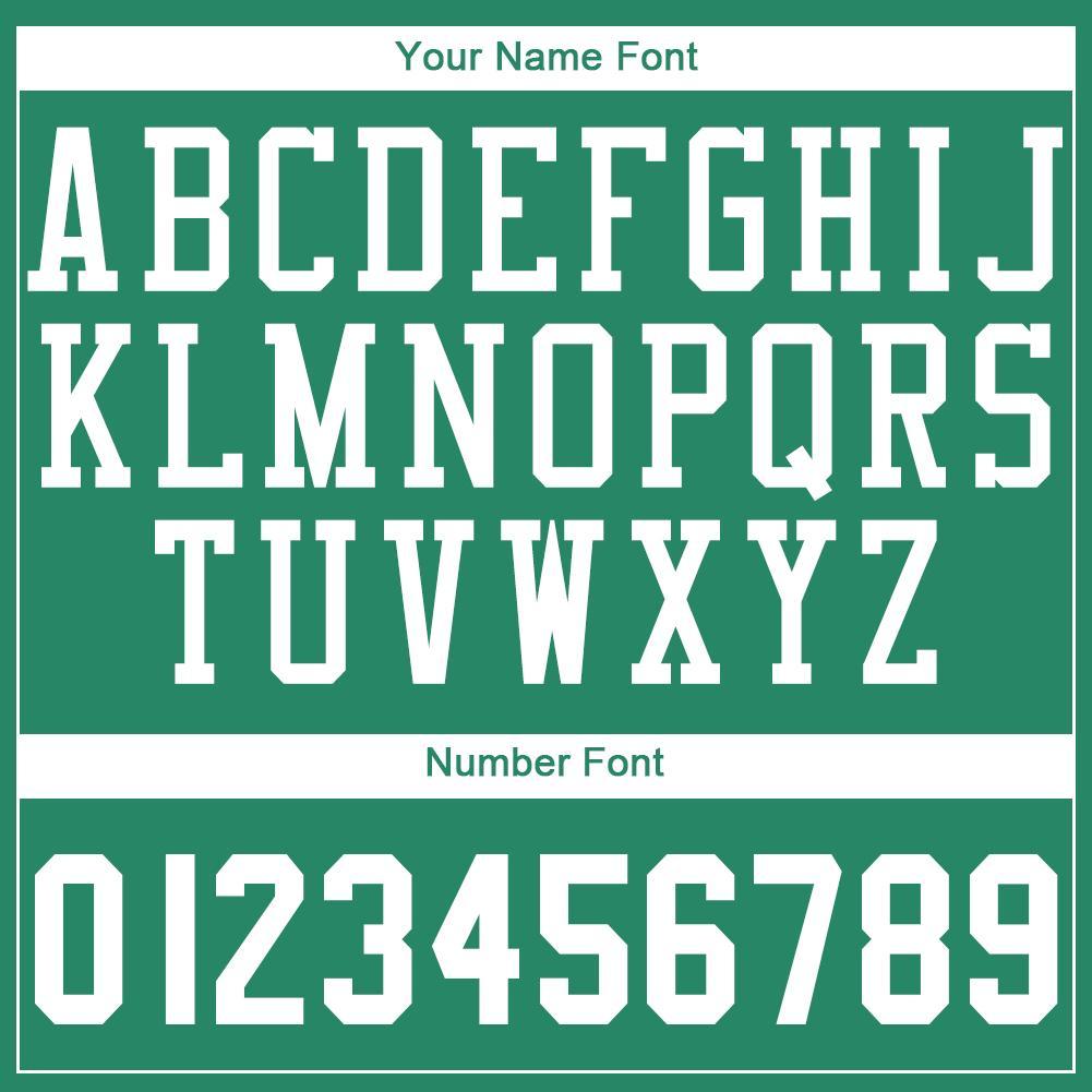 Custom Kelly Green White Round Neck Basketball Uniform Jersey