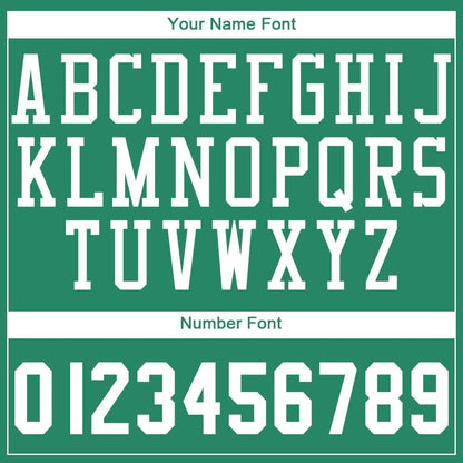 Custom Kelly Green White Round Neck Basketball Uniform Jersey