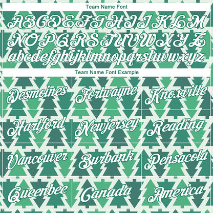 Custom Stitched Kelly Green Kelly Green-White Christmas 3D Sports Pullover Sweatshirt Hoodie