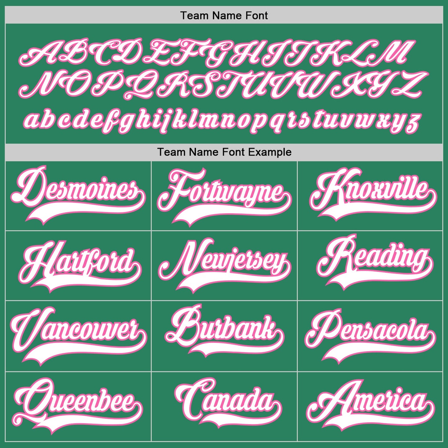 Custom Kelly Green White-Pink Hockey Jersey