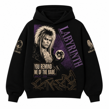 Goblin King Vintage Bootleg Tee/Hoodie – Labyrinth 1986 Graphic Shirt