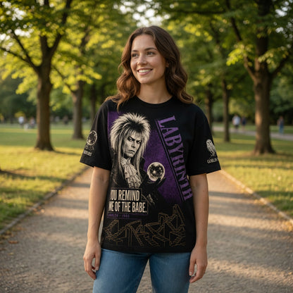 Goblin King Vintage Bootleg Tee/Hoodie – Labyrinth 1986 Graphic Shirt