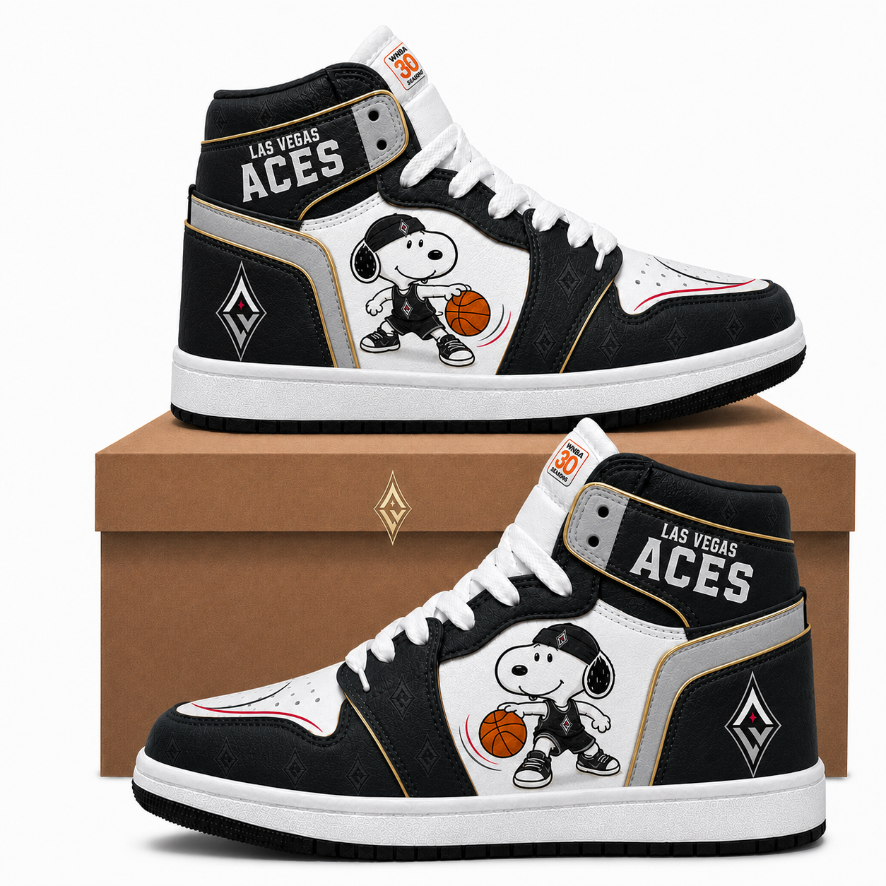 Las Vegas Aces Women’s Basketball Fan High Top Sneakers
