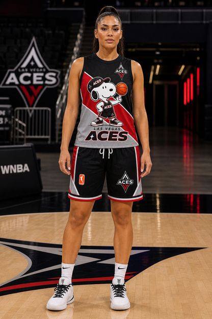 Sport Fan Set — Tanktop + Shorts | All 30 Teams Available-COMBO GIFTS FOR FAN basketball woman