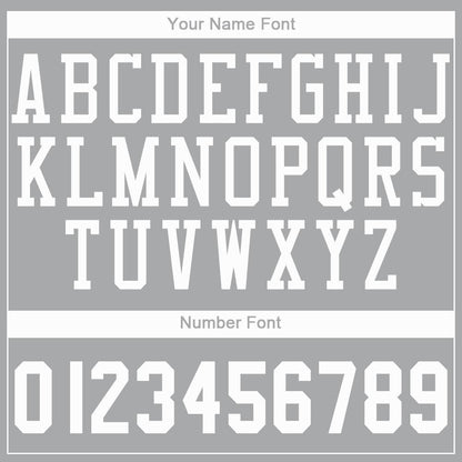 Custom Gray White Round Neck Basketball Jersey
