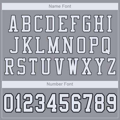 Custom Light Gray White-Black Mesh Authentic Football Jersey