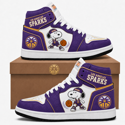Los Angeles Sparks Women’s Basketball Fan High Top Sneakers