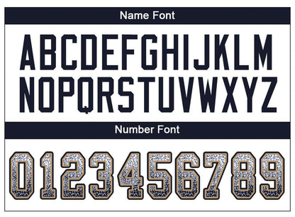Custom White Navy-Old Gold Drift Fashion Football Jersey