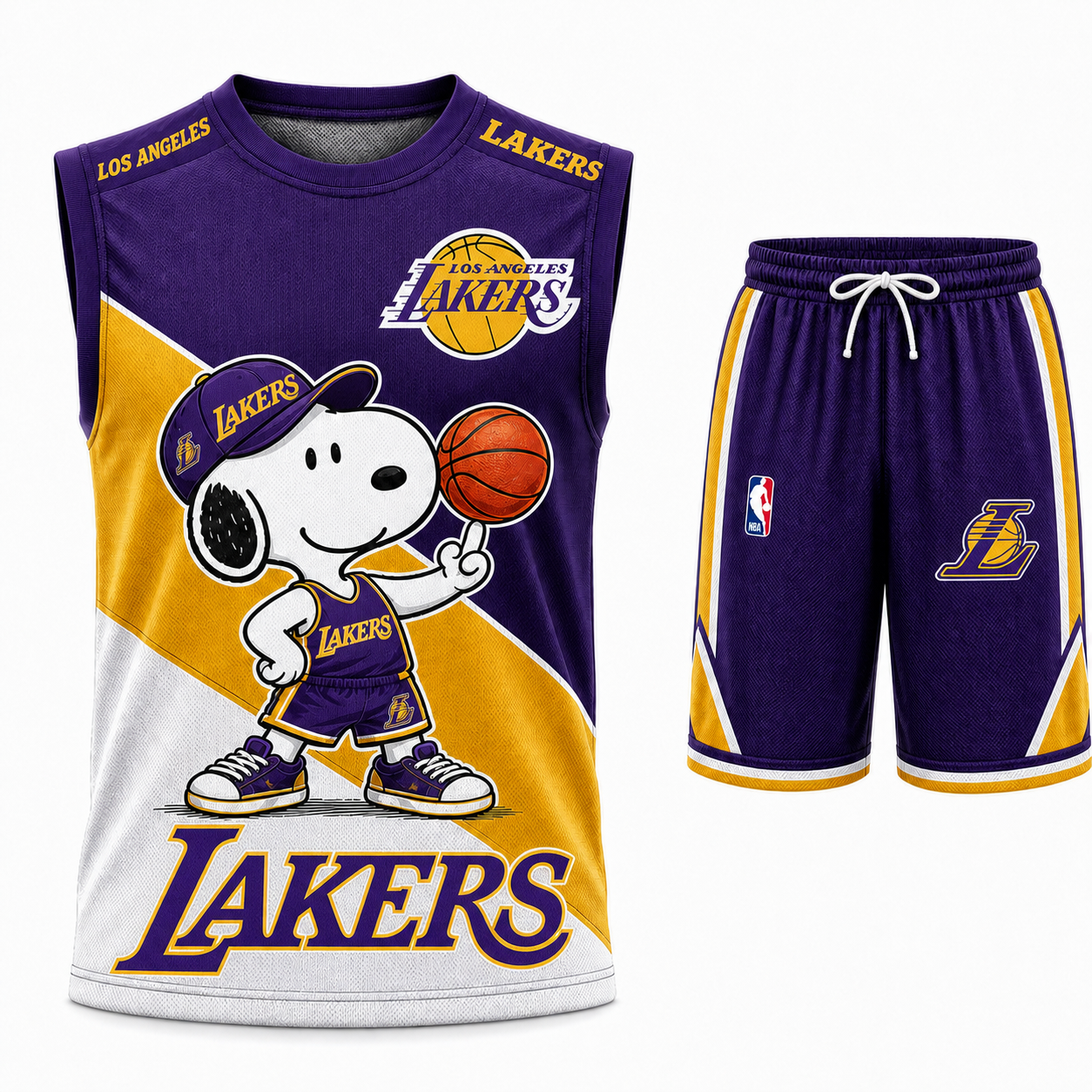 Sport Fan Set — Tanktop + Shorts | All 30 Teams Available-COMBO GIFTS FOR FAN basketball