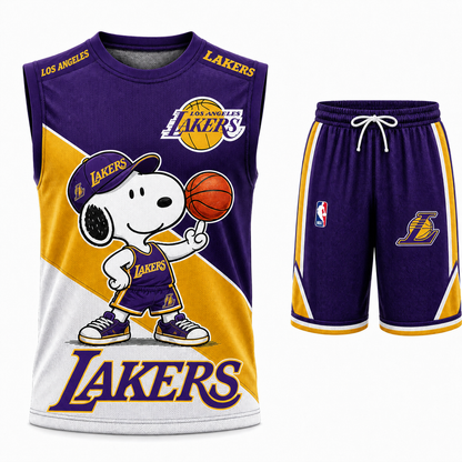 Sport Fan Set — Tanktop + Shorts | All 30 Teams Available-COMBO GIFTS FOR FAN basketball
