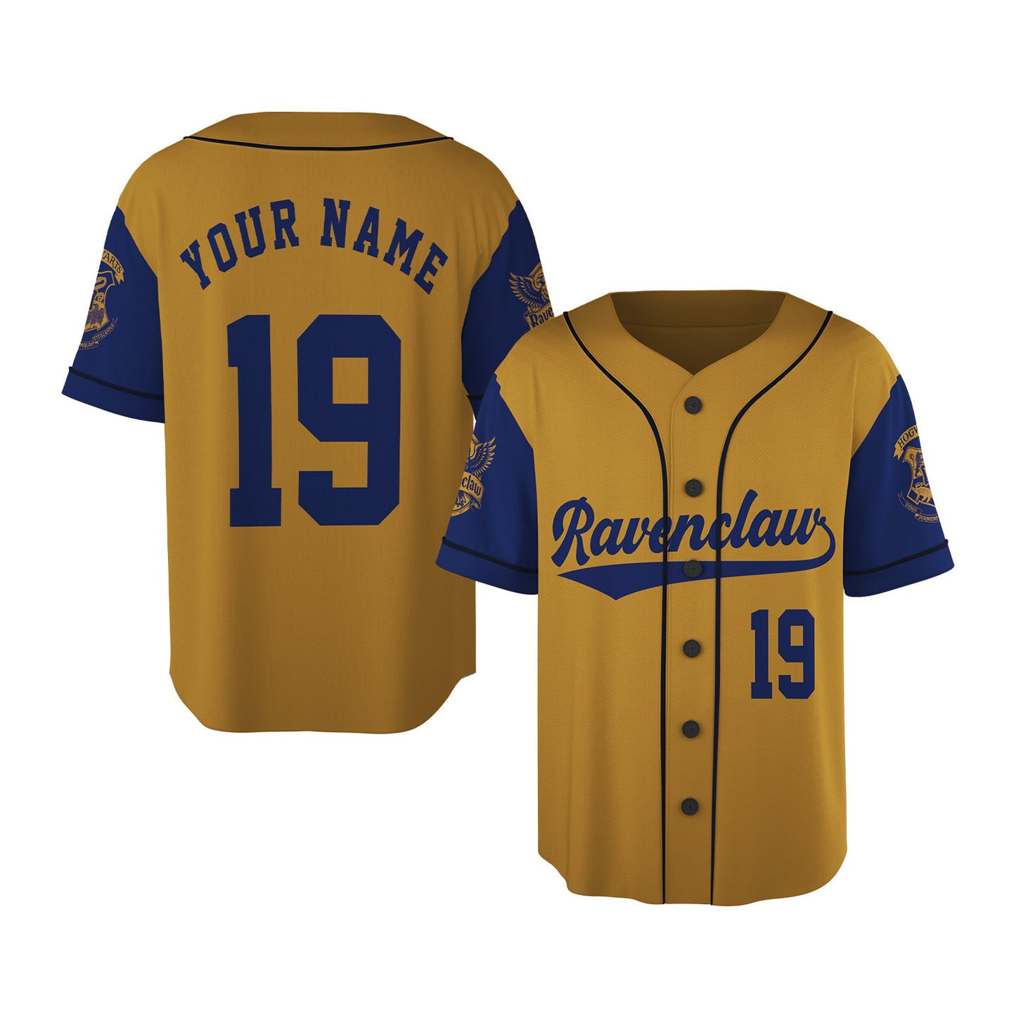 Custom Wizard House Baseball Jersey Shirt, Magic School Team Uniform Costume Shirt