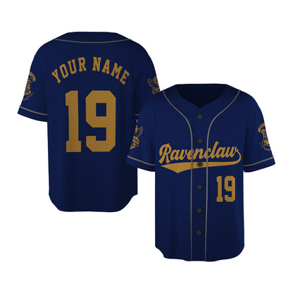 Custom Wizard House Baseball Jersey Shirt, Magic School Team Uniform Costume Shirt
