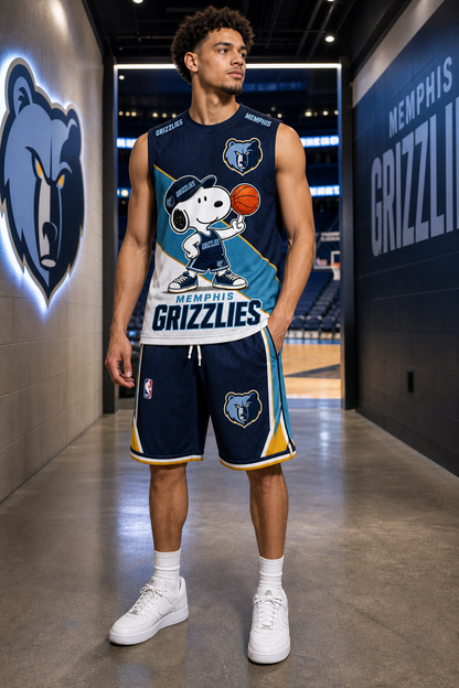 Sport Fan Set — Tanktop + Shorts | All 30 Teams Available-COMBO GIFTS FOR FAN basketball