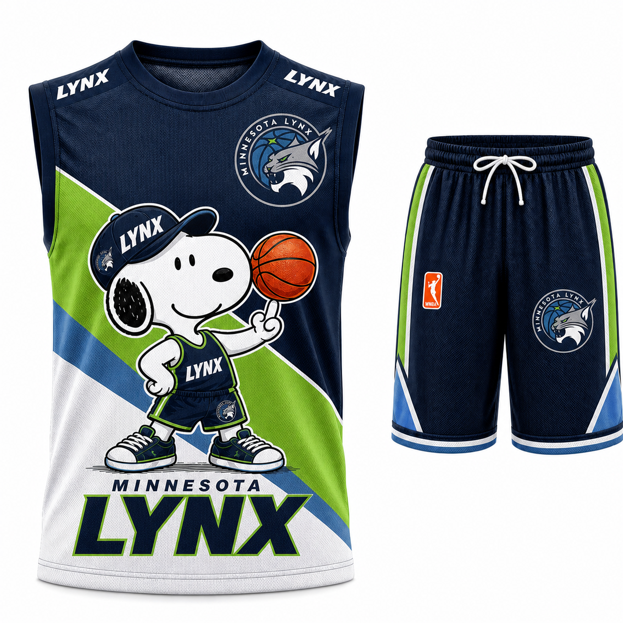 Sport Fan Set — Tanktop + Shorts | All 30 Teams Available-COMBO GIFTS FOR FAN basketball woman