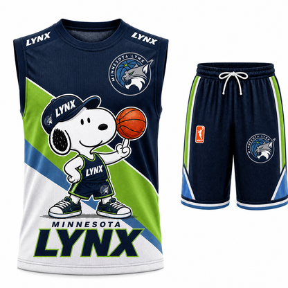 Sport Fan Set — Tanktop + Shorts | All 30 Teams Available-COMBO GIFTS FOR FAN basketball woman