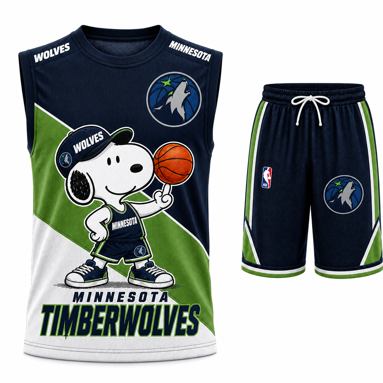 Sport Fan Set — Tanktop + Shorts | All 30 Teams Available-COMBO GIFTS FOR FAN basketball