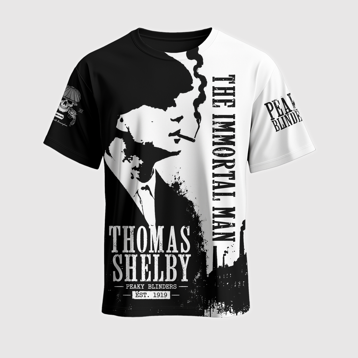 Thomas Shelby The Immortal Man Black White Apparel Collection | Hoodie, Zip Hoodie, Sweatshirt, T-Shirt & Polo Shirt