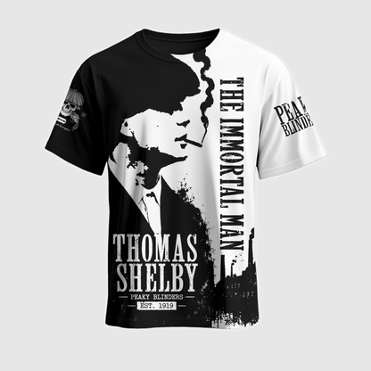 Thomas Shelby The Immortal Man Black White Apparel Collection | Hoodie, Zip Hoodie, Sweatshirt, T-Shirt & Polo Shirt